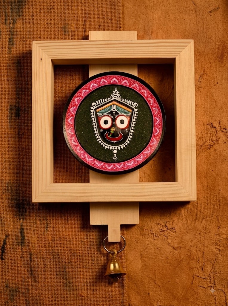 Hand-Painted Jagannath Wall Hanging.