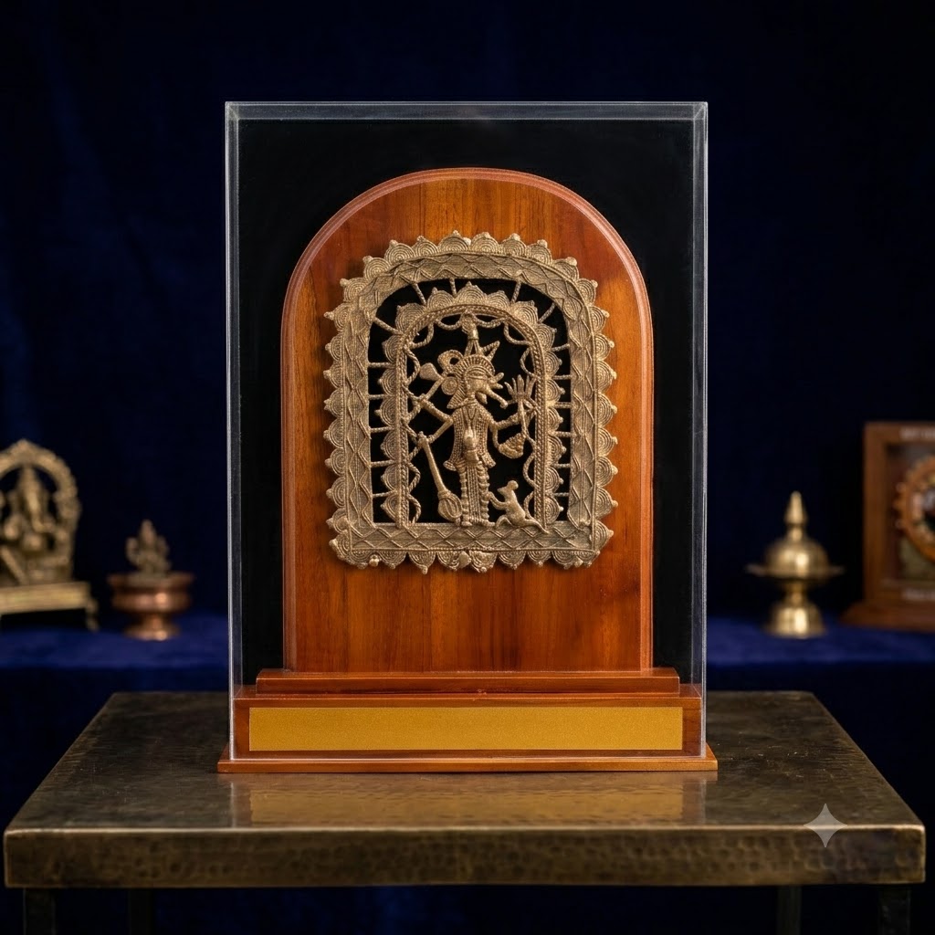 Teak wood & Brass design Memento