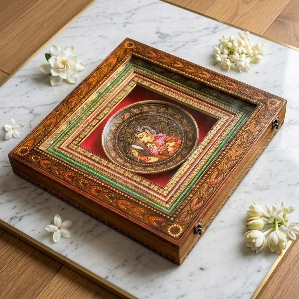 Teak wood Nartaki Box Memento