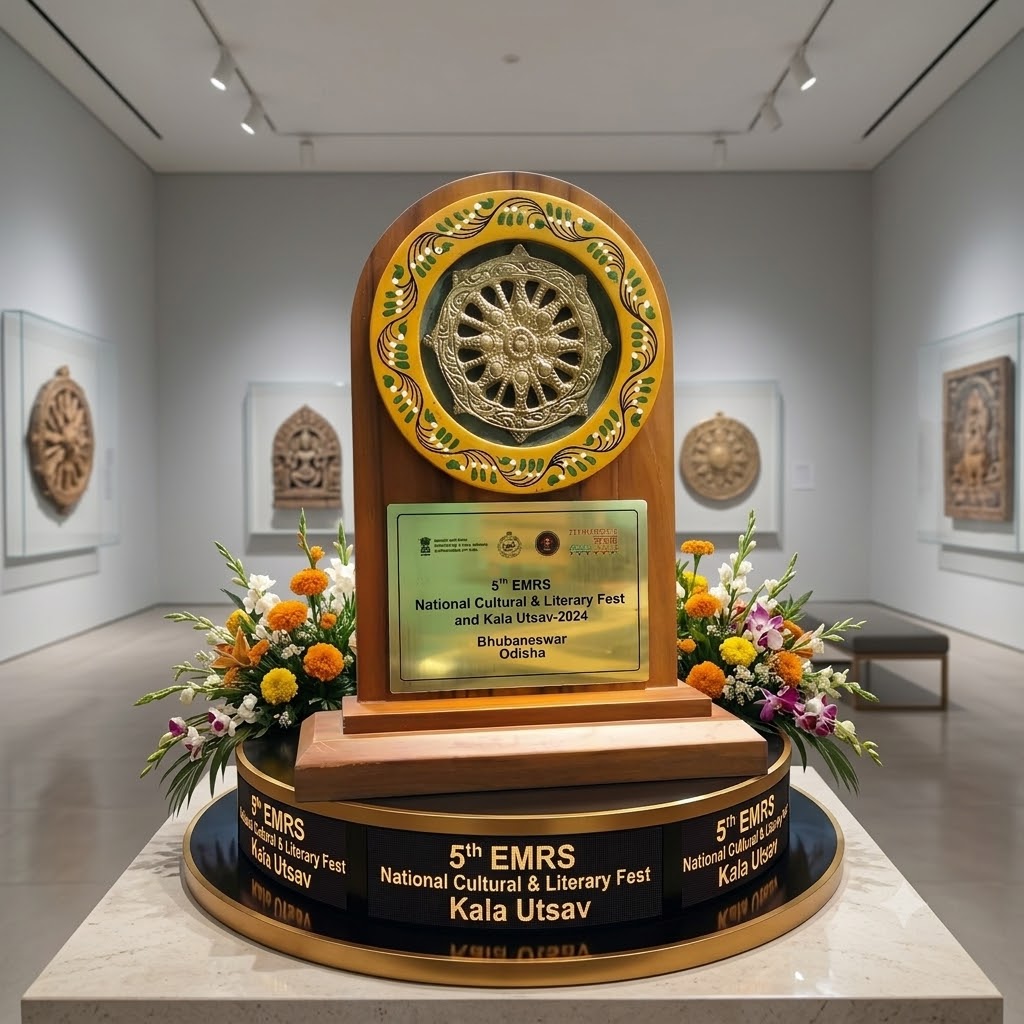 Teakwood brass Konark Memento