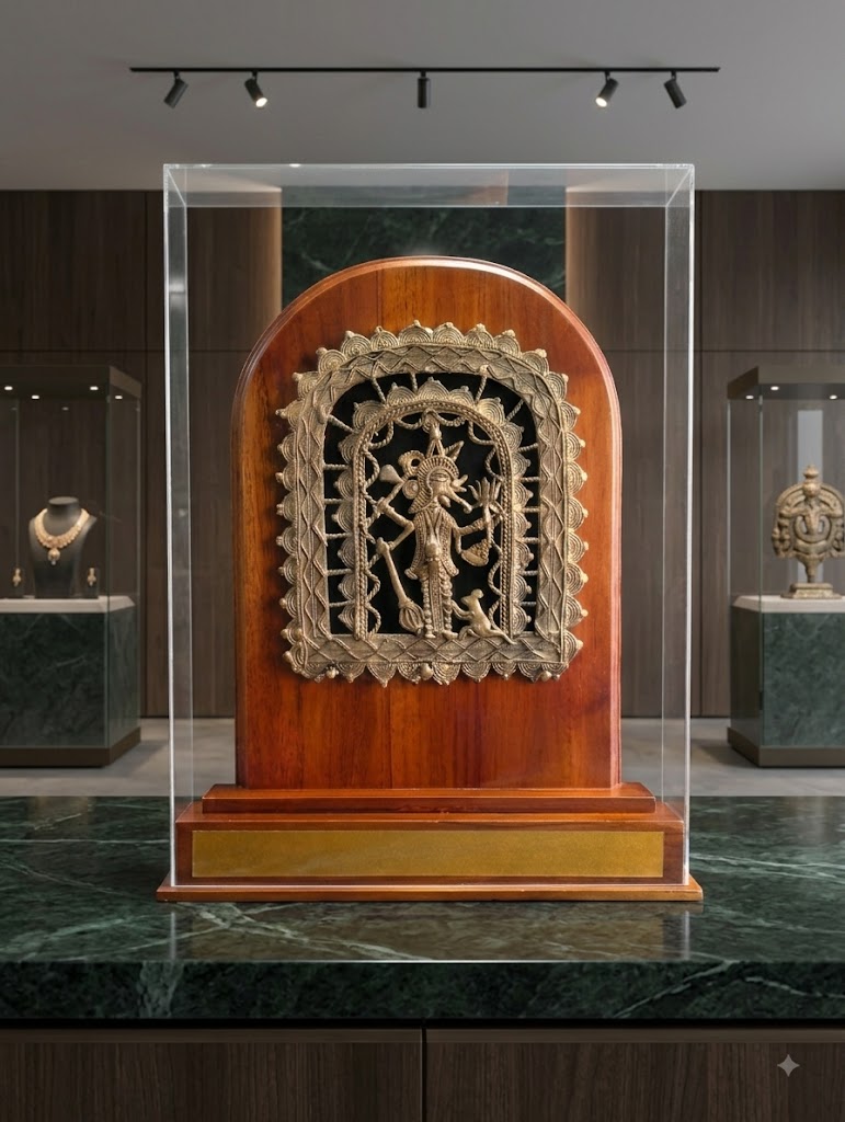 Teak wood & Brass design Memento
