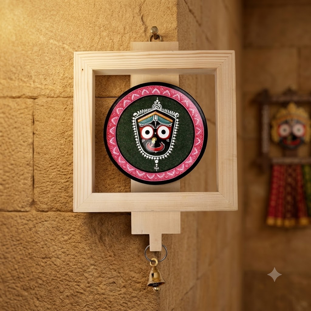 Hand-Painted Jagannath Wall Hanging.