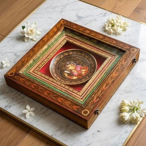 Teak wood Nartaki Box Memento
