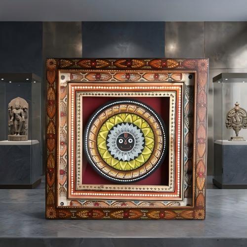 Silver Jagannath face Box Memento