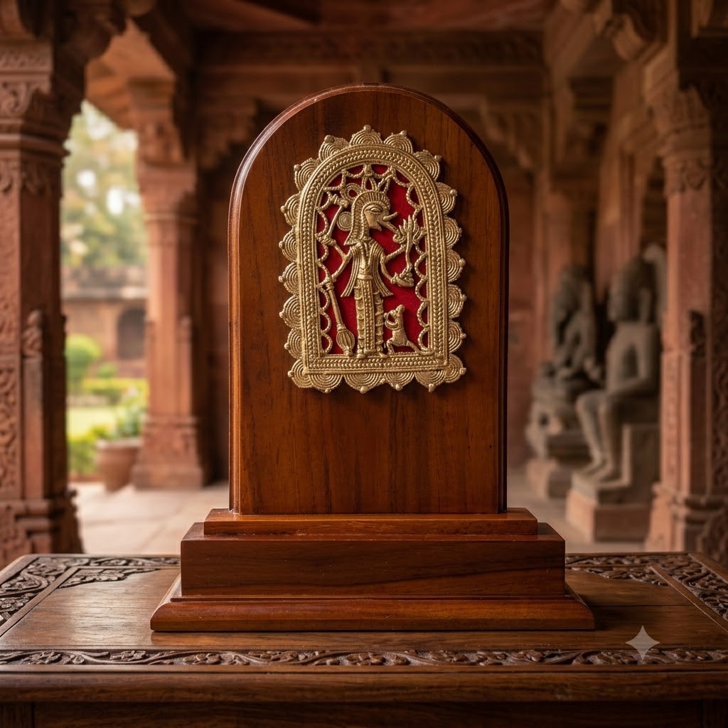 Teak wood Terracotta art Memento